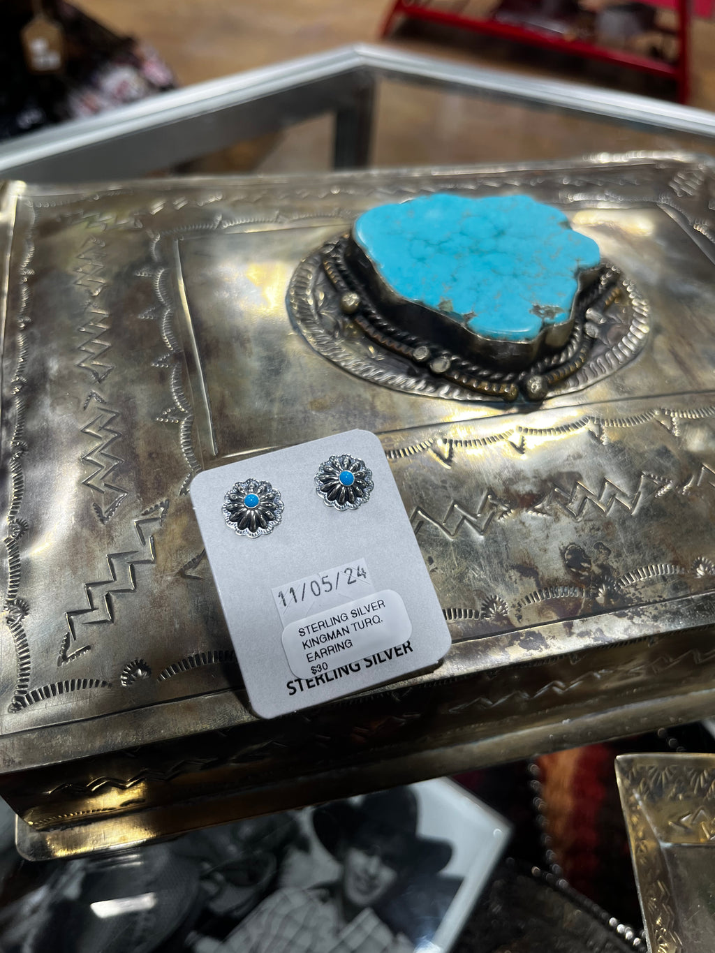 Concho Stud Earrings