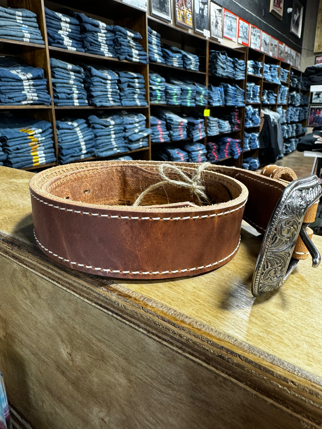 Solid Brown USA Belt (2414)