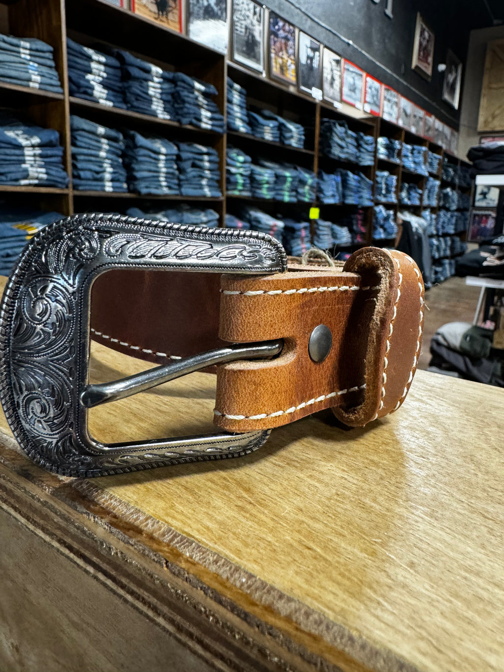 Solid Brown USA Belt (2414)