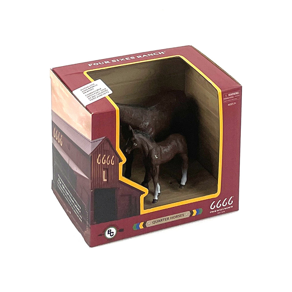 Four Sixes Ranch Quarter Horse Mare & Colt