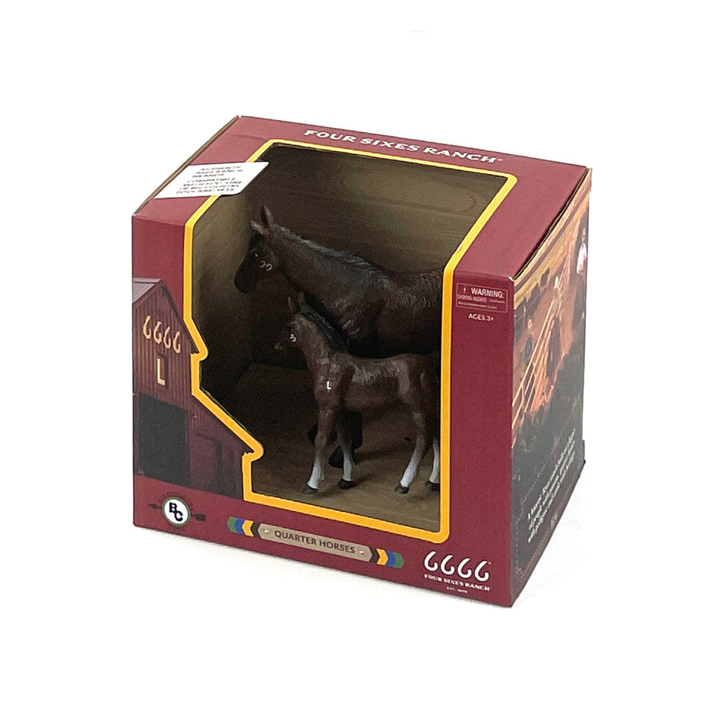 Four Sixes Ranch Quarter Horse Mare & Colt