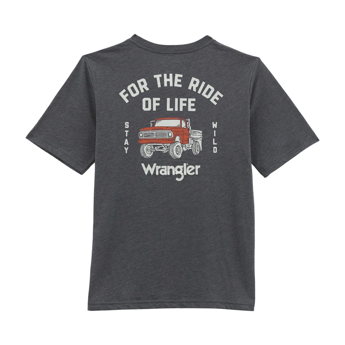 Wrangler® Boys Short Sleeve T-Shirt - Asphalt Heather