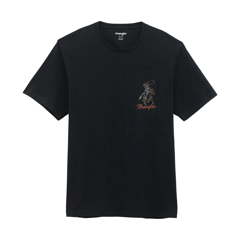 Wrangler® Graphic Short Sleeve T-shirt - Regular Fit - Jet Black