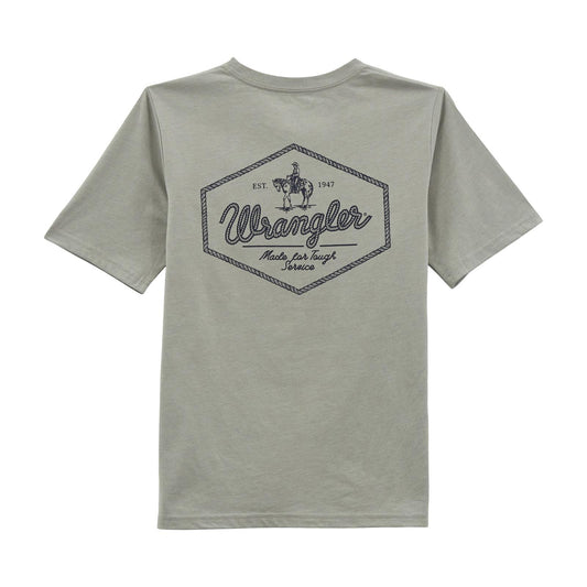 Wrangler® Boys Short Sleeve T-Shirt - Limestone Heather