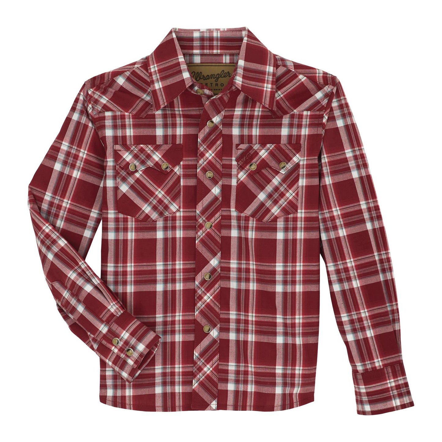 Boys Wrangler Retro® Long Sleeve Shirts - Red (9598)