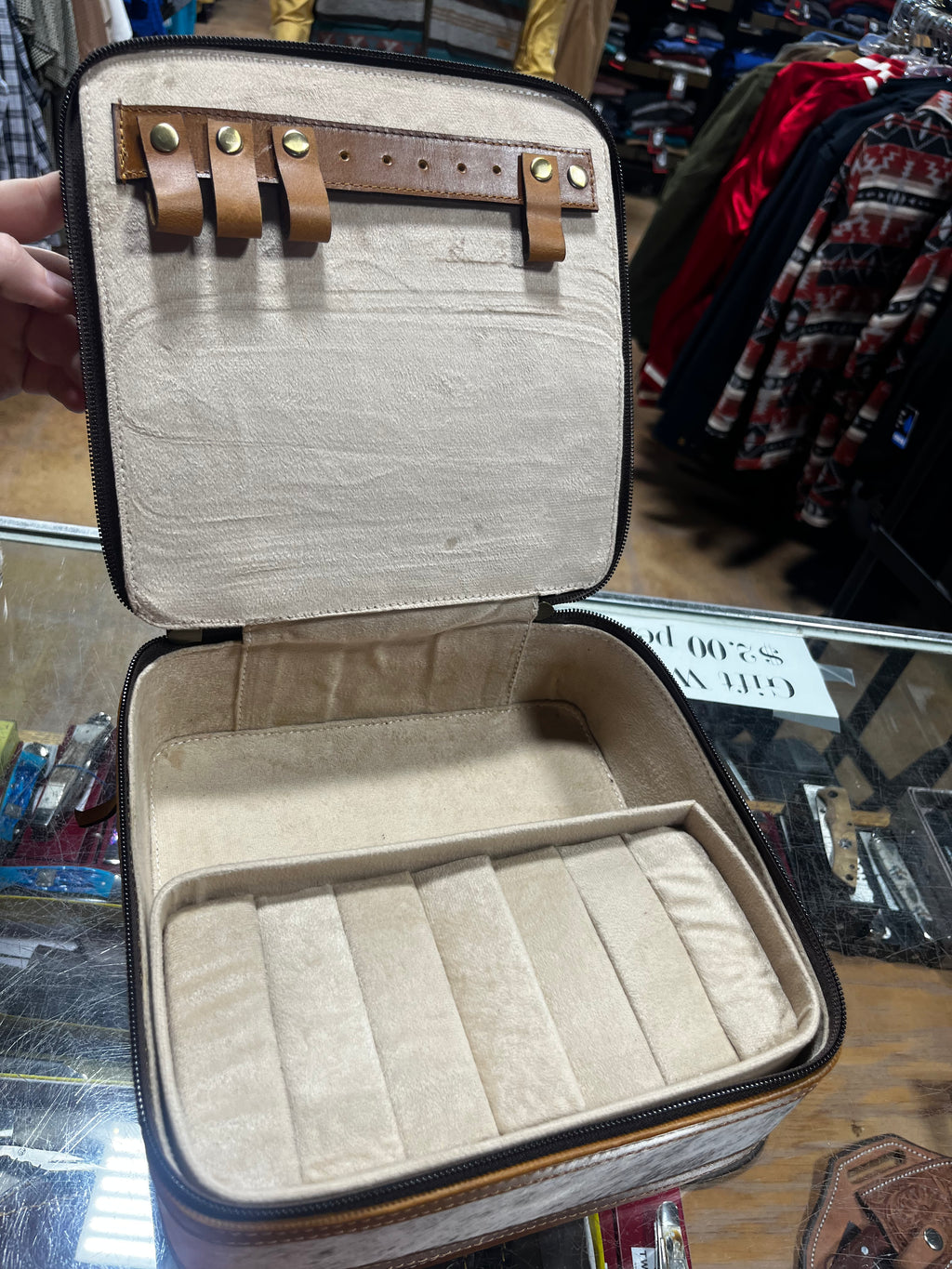 Tolled Cowhide Jewelry Boxes