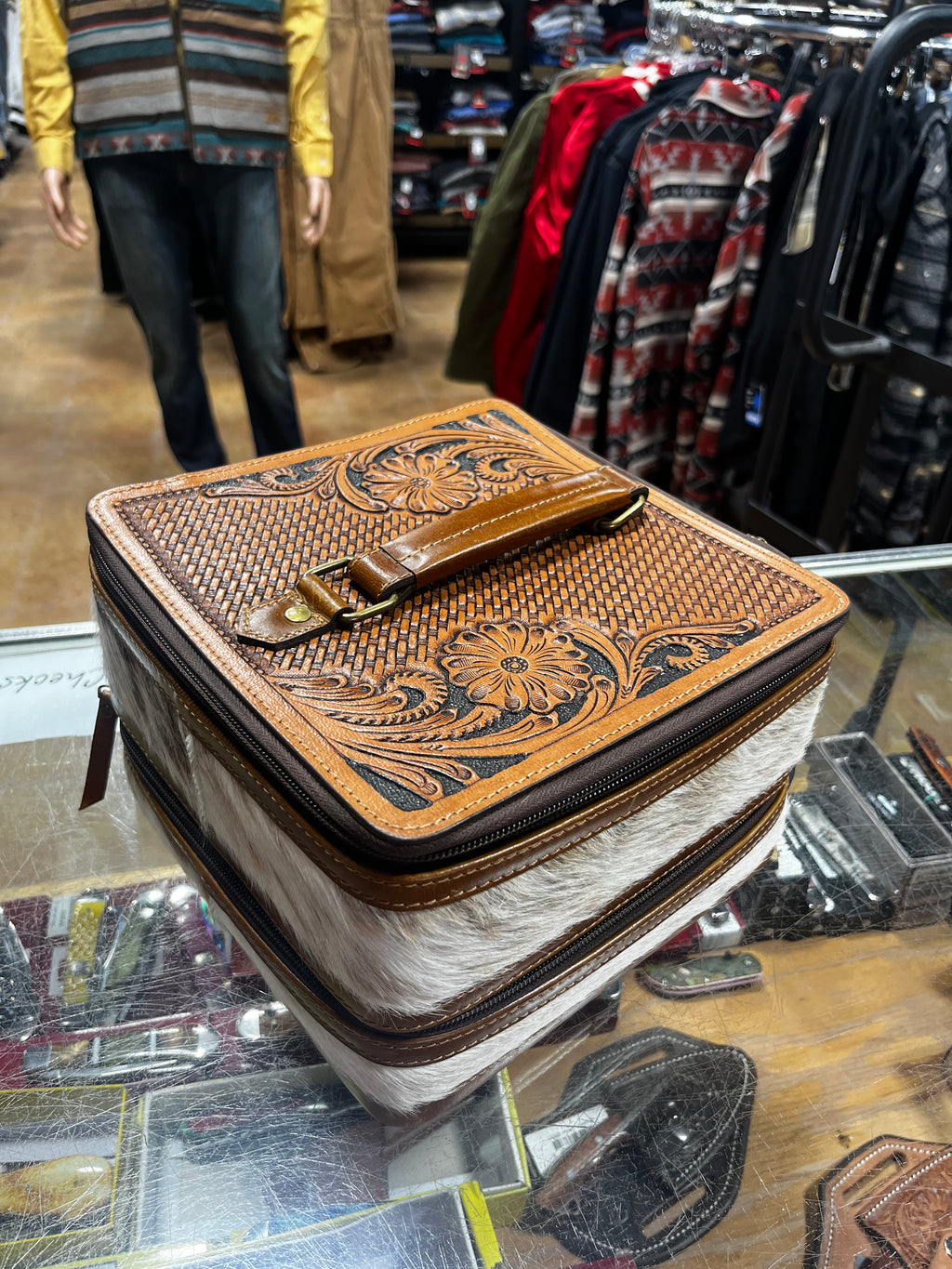 Tolled Cowhide Jewelry Boxes