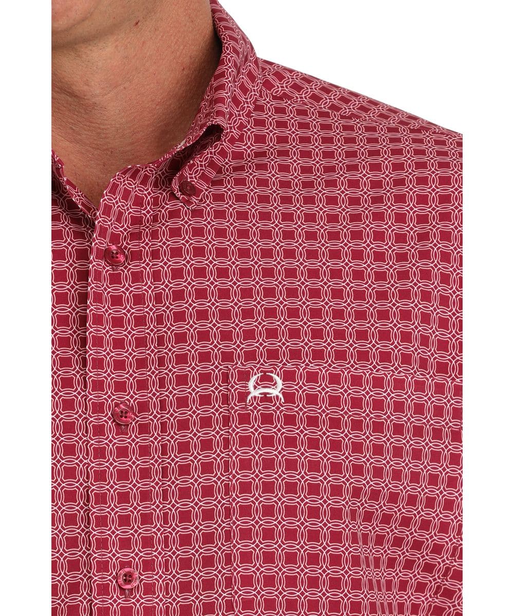 Pink SS Cinch Button Down