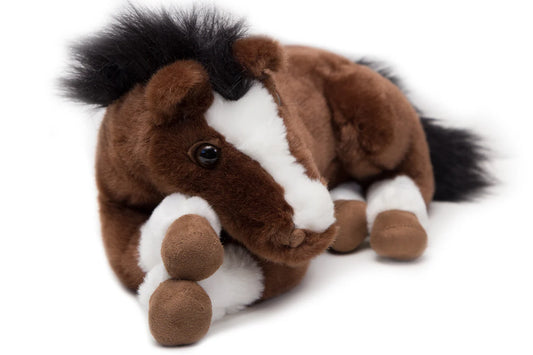 Resting Bay Horse Stuffed Animal