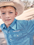 Kids Wrangler Dark Blue Button Up