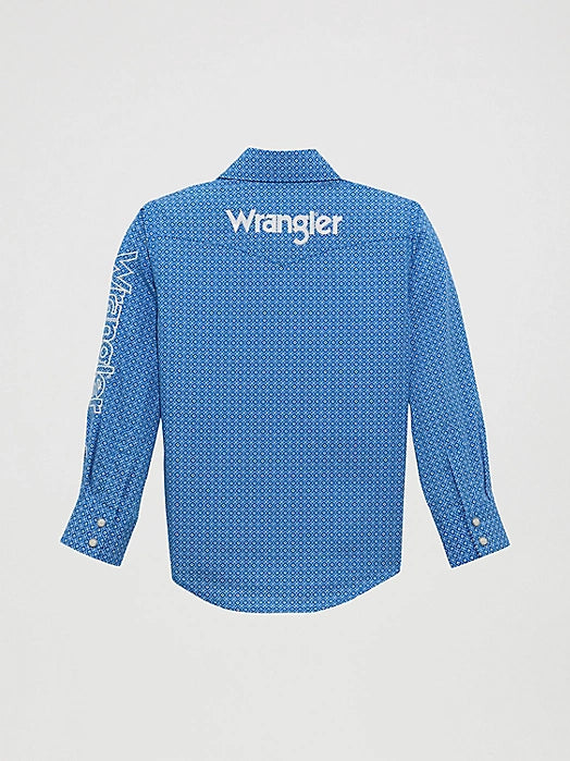 Kids Wrangler Dark Blue Button Up