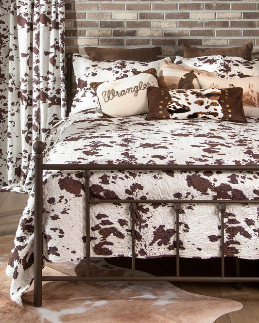 Wrangler Cowhide Quilt Set