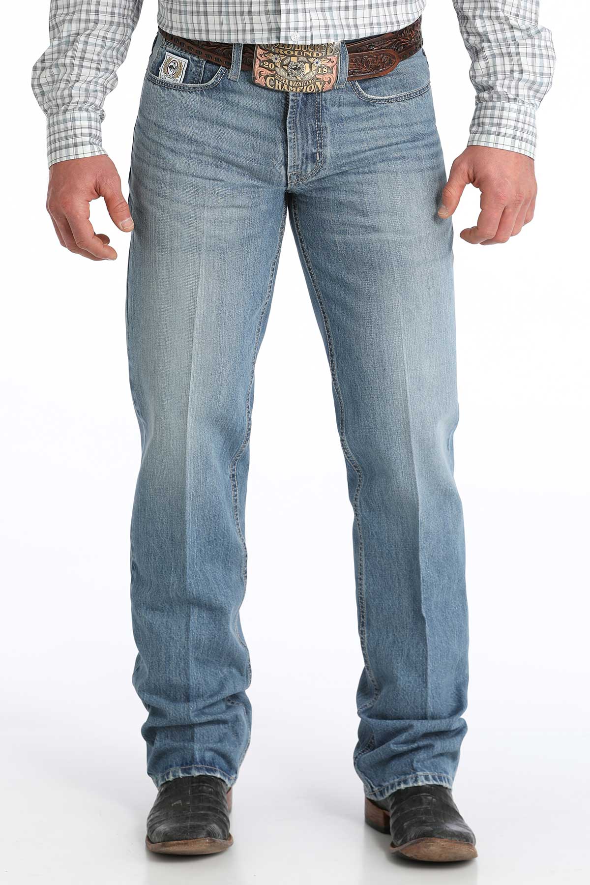 Cinch White Label Medium Wash Jeans (4058)