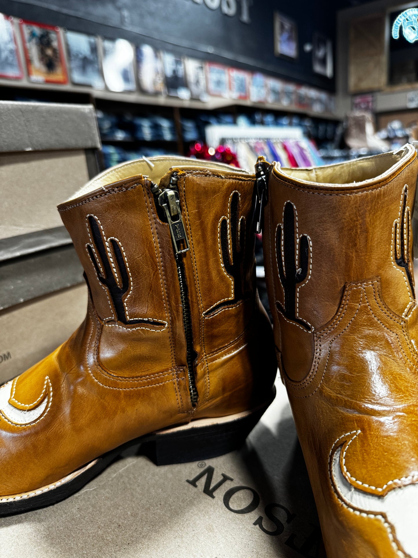 Stetson Gold Calf Vintage Boots (0272)