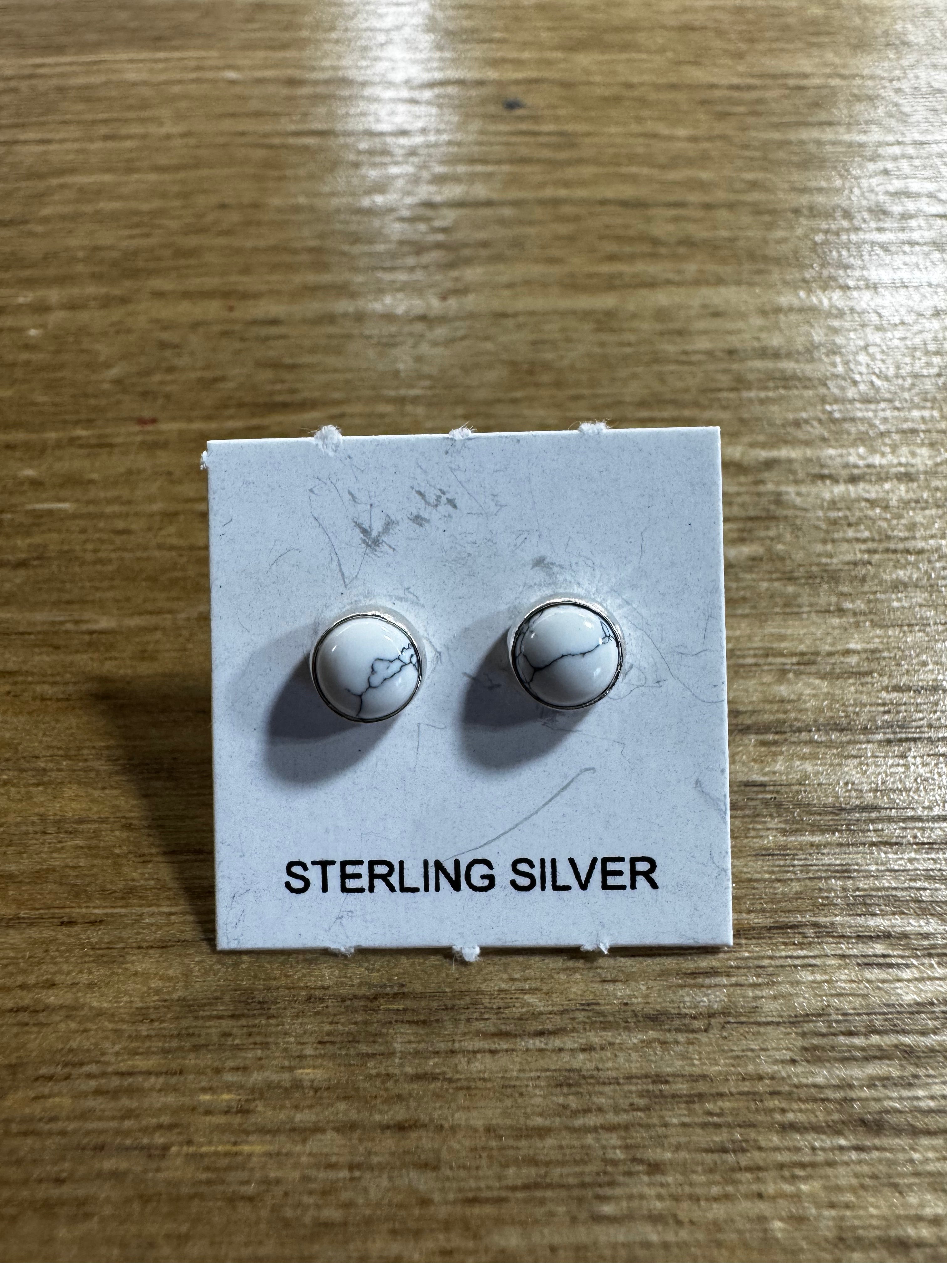 Mini White Buffalo Earrings