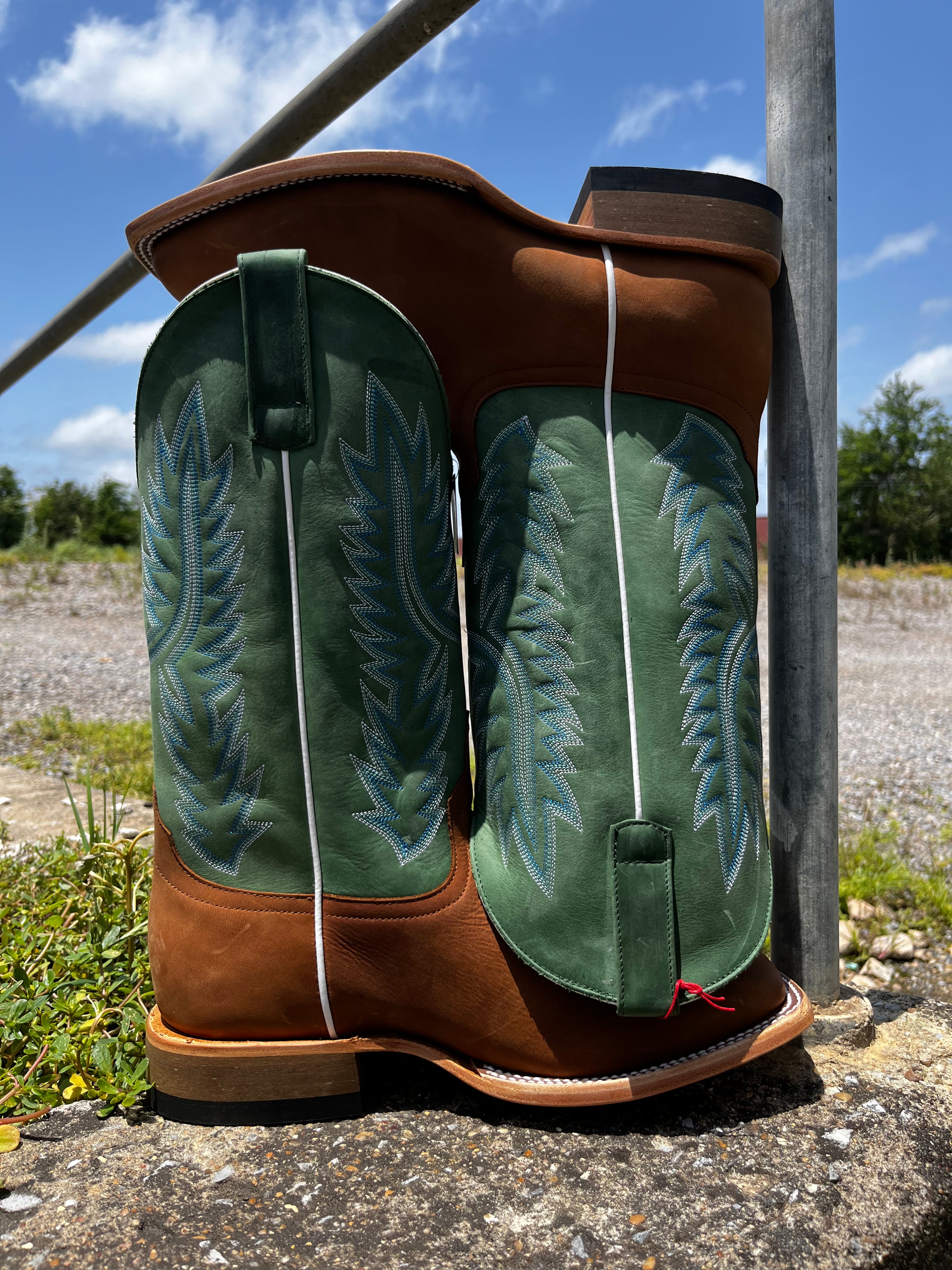 Green Pull Up Men’s Boot(HP8078)