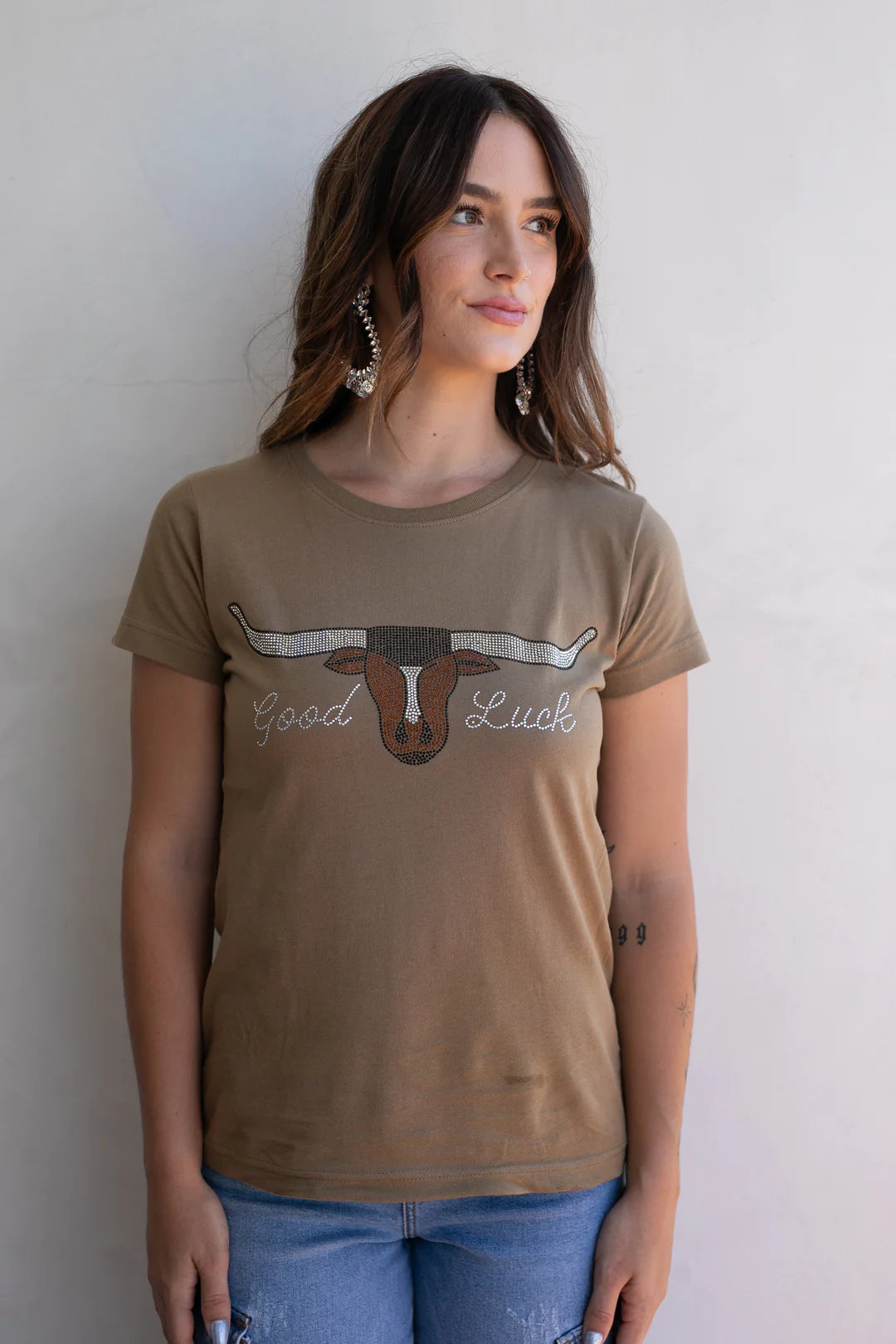 Good Luck Rhinestone Tee