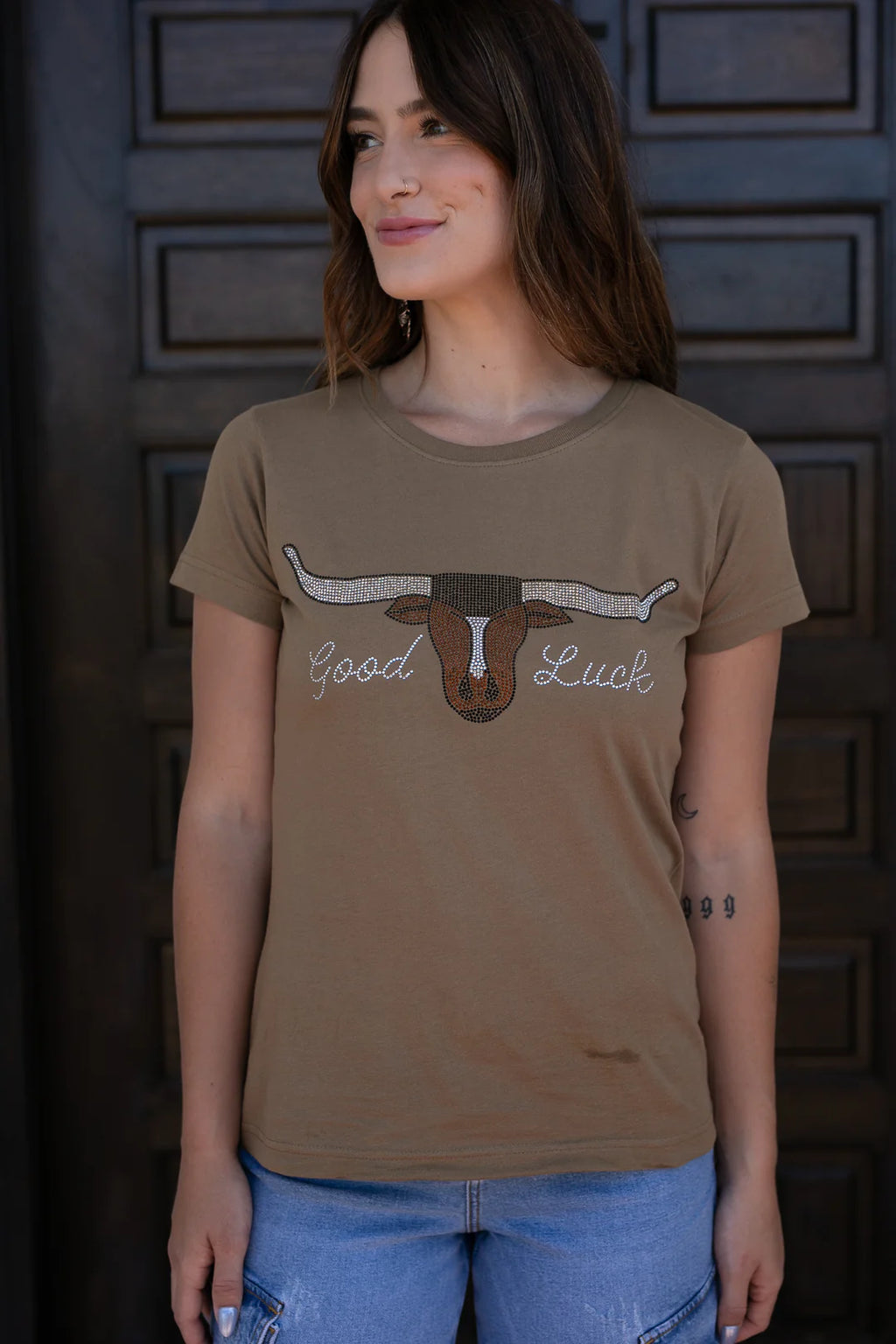 Good Luck Rhinestone Tee