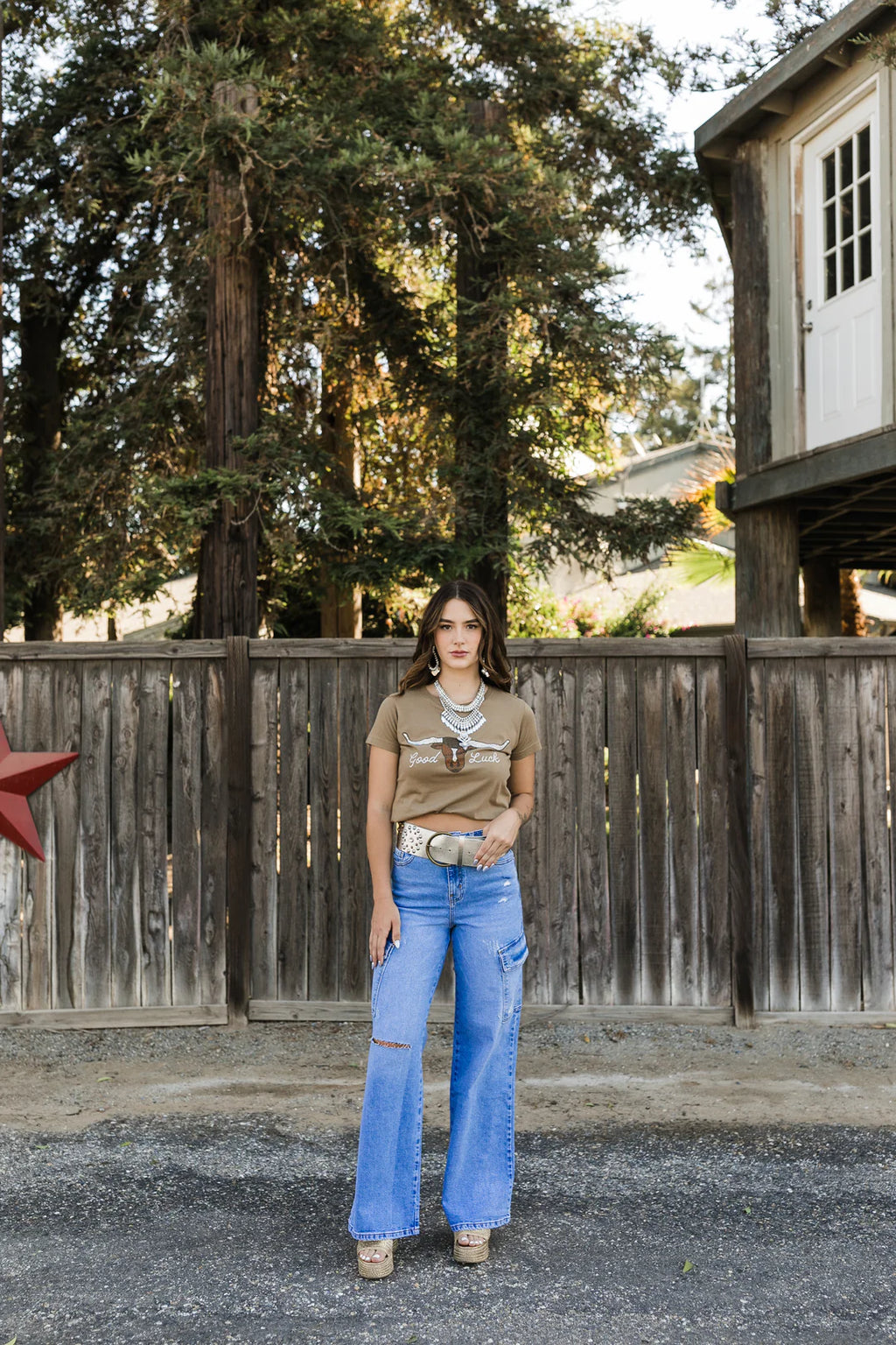 Good Luck Rhinestone Tee