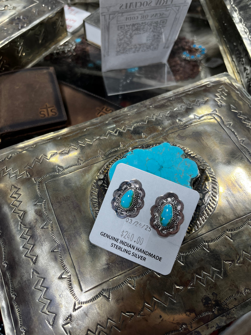 Jannie Pedal Turquoise Earrings