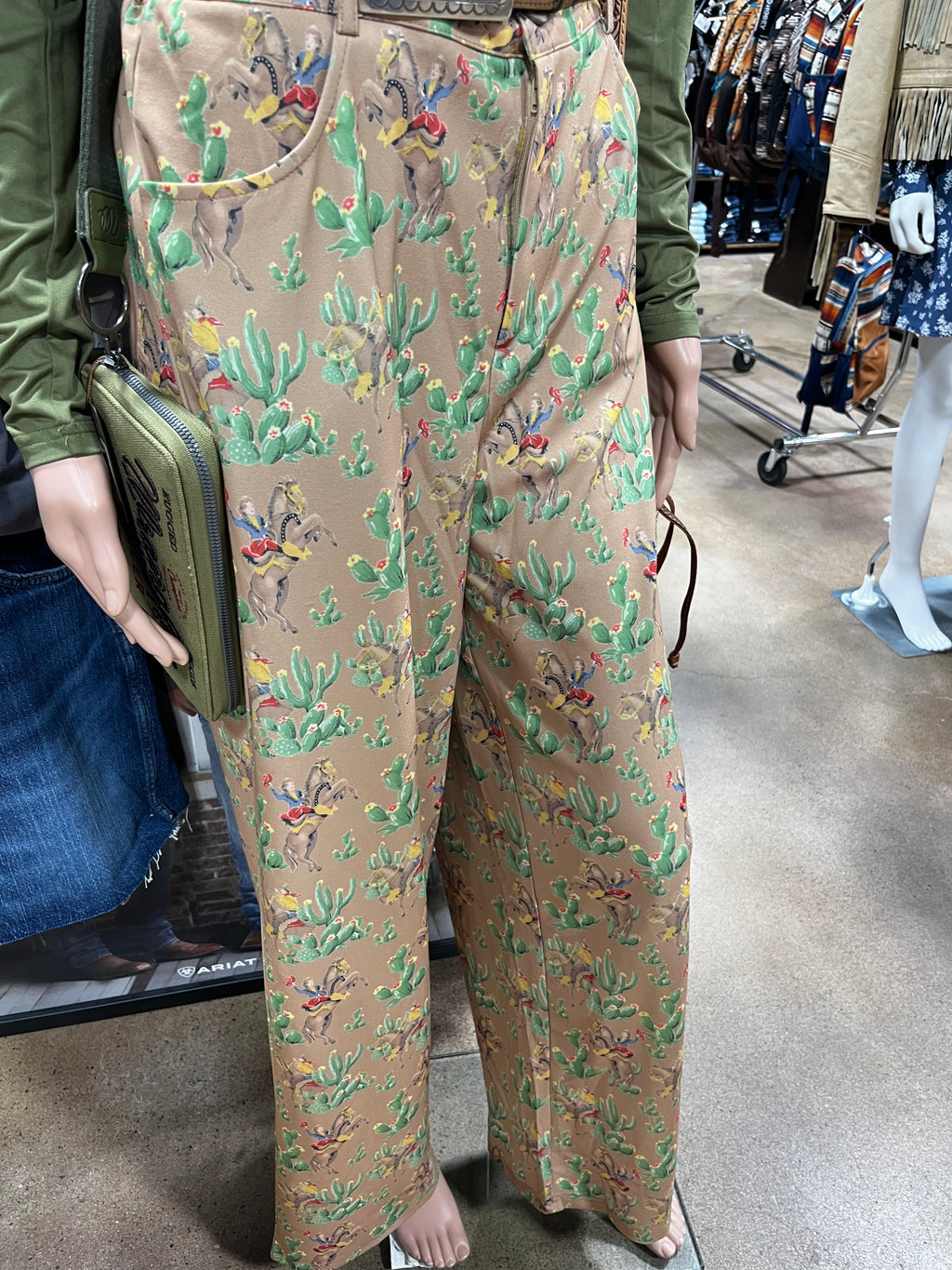 Retro Cactus Cowboy Trousers