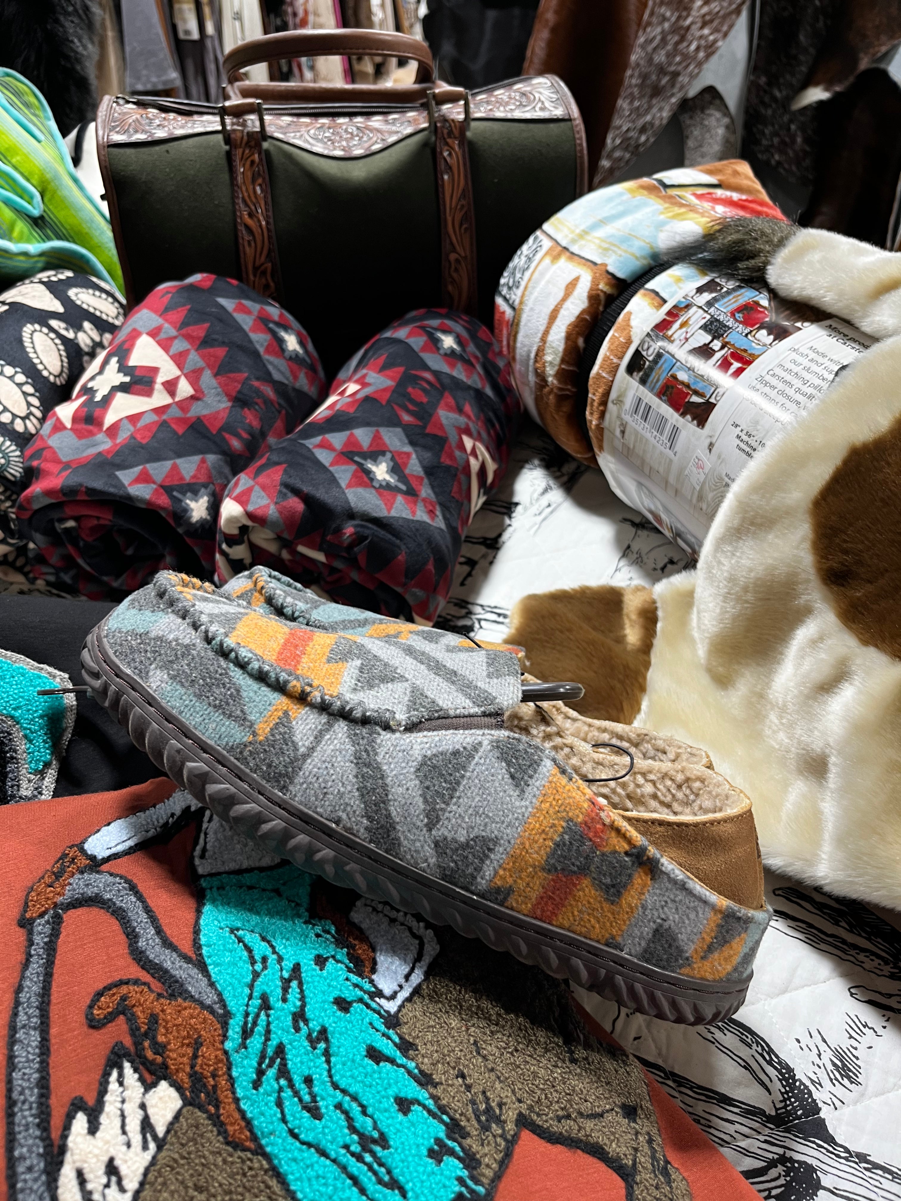 Men’s Aztec House Slippers