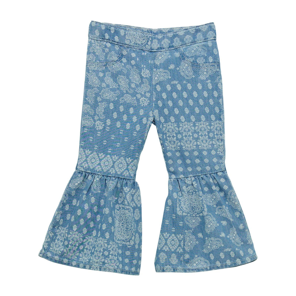 Wrangler Girl’s Blue Bandana Flares 112365060