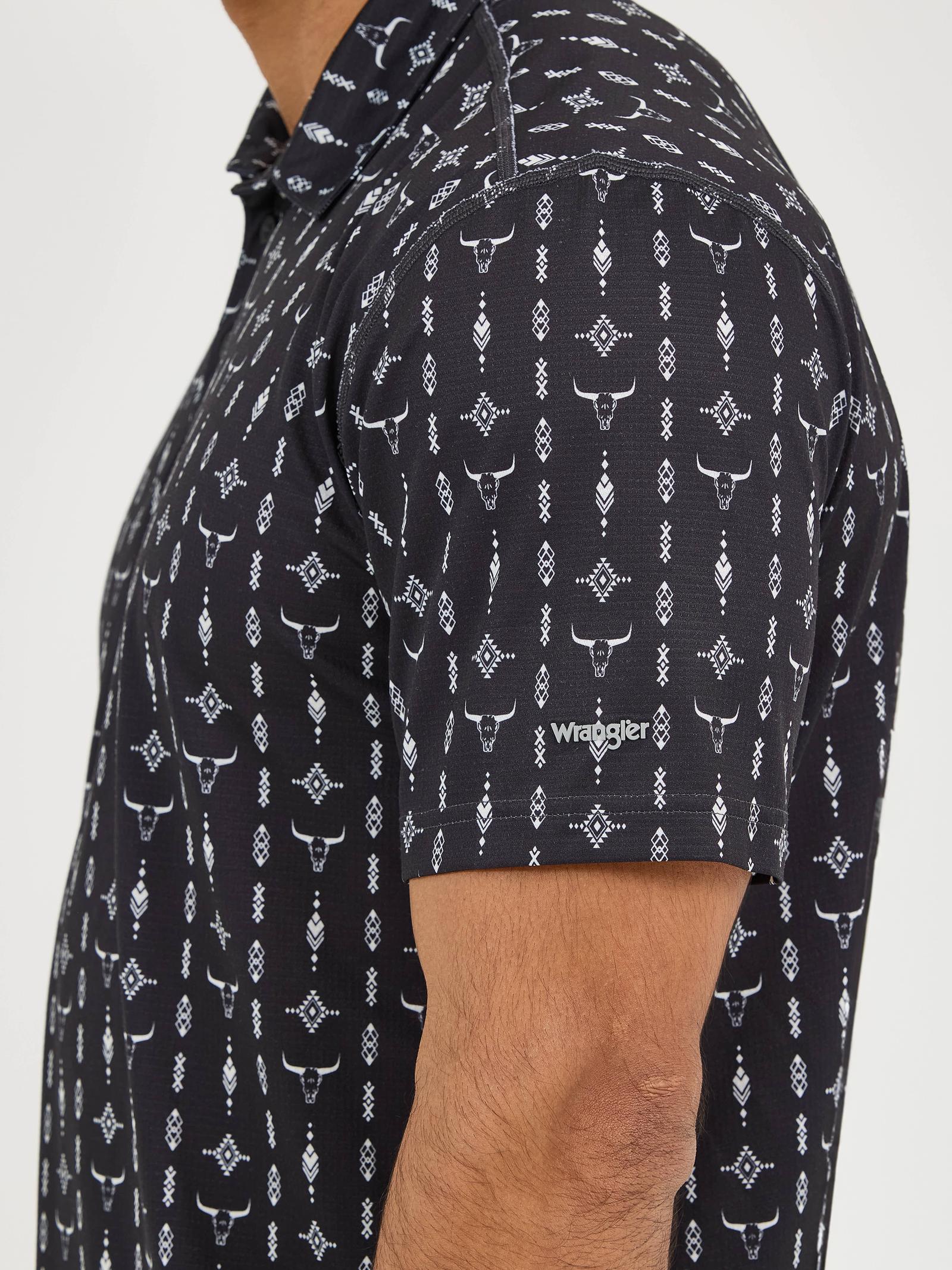 Wrangler® Performance Polo Short Sleeve Shirt - Black (6980)