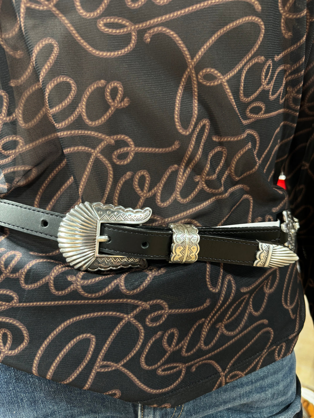 Tony Lama Silver Cross Belt (1313)