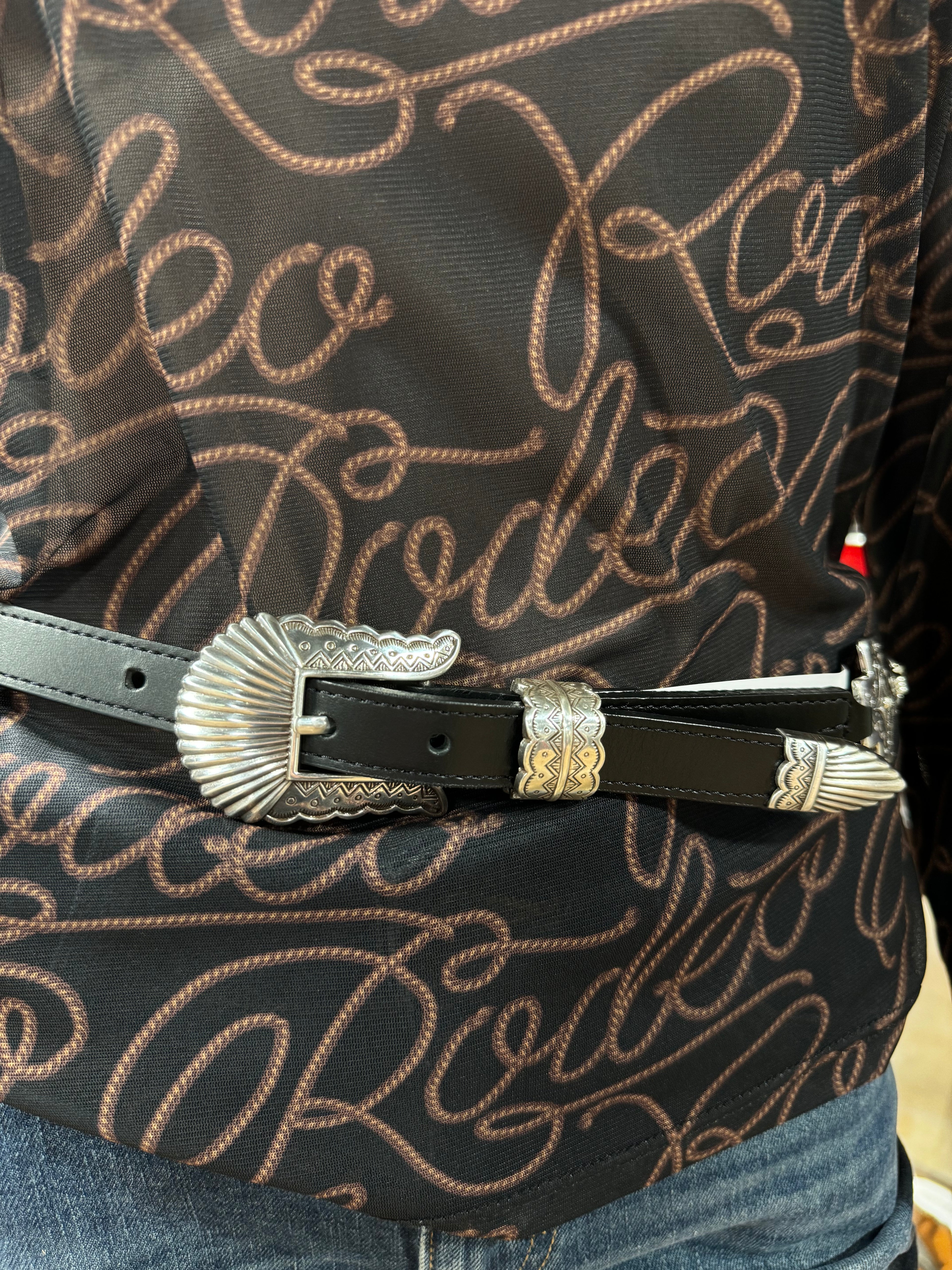 Tony Lama Silver Cross Belt (1313)