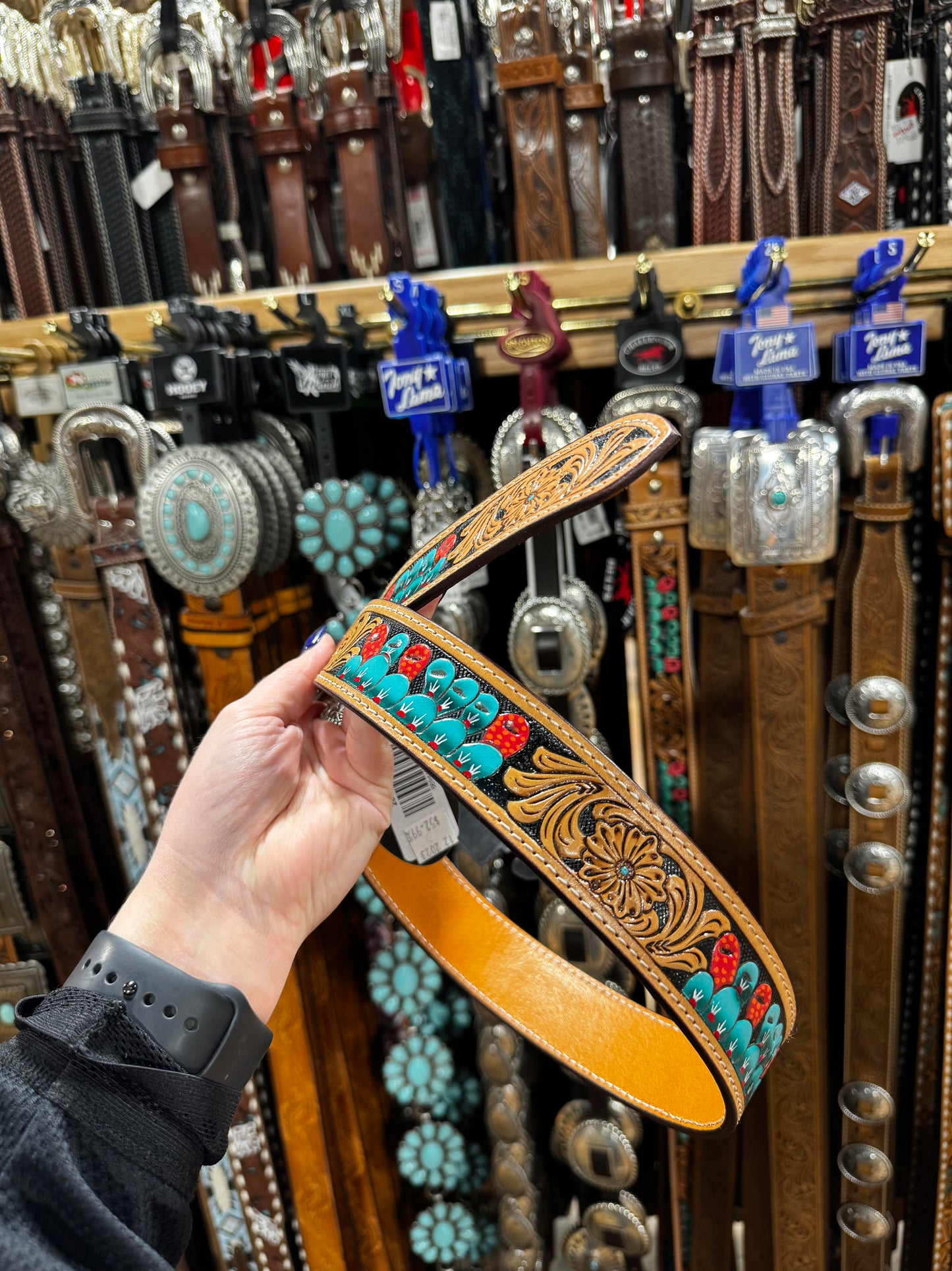 Women’s Painted Cactus Belt (26FK56)