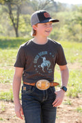 Boys Charcoal Cinch Tee (0158)