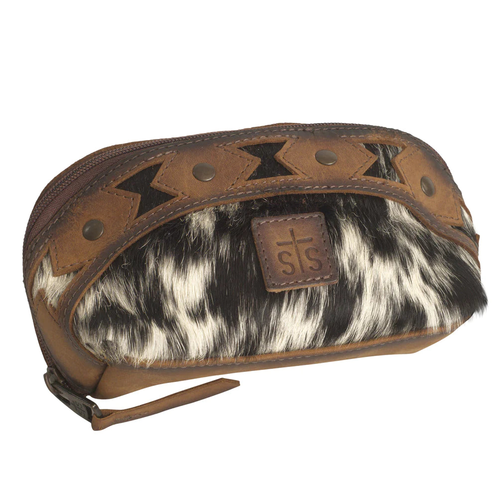 Roswell Cowhide Belle Makeup Pouch
