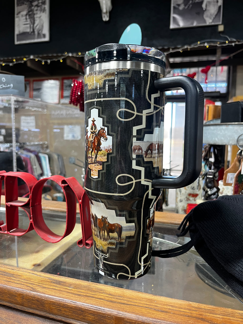 Rope Aztec Horse Tumbler