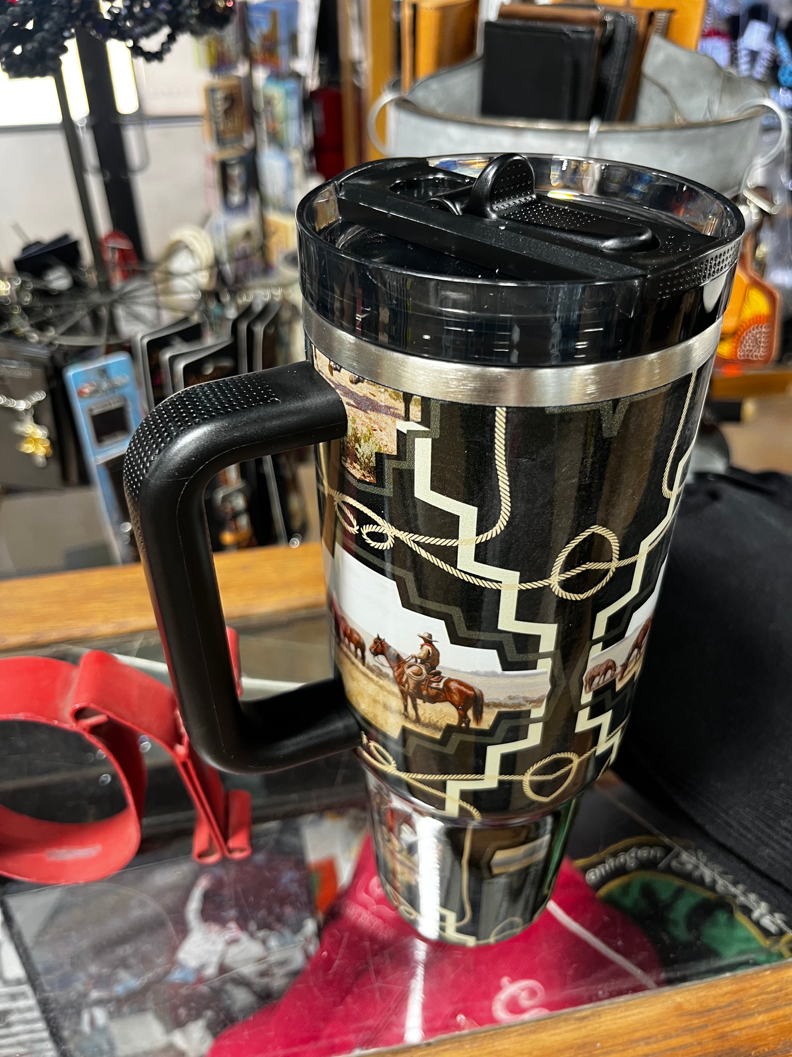 Rope Aztec Horse Tumbler