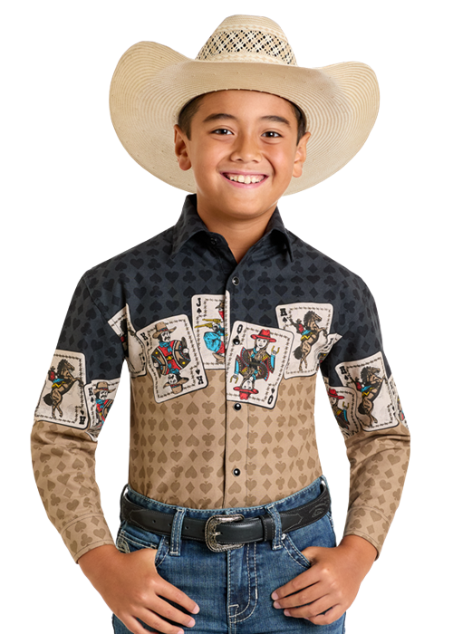 Boys Gambler Border Shirt