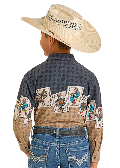 Boys Gambler Border Shirt