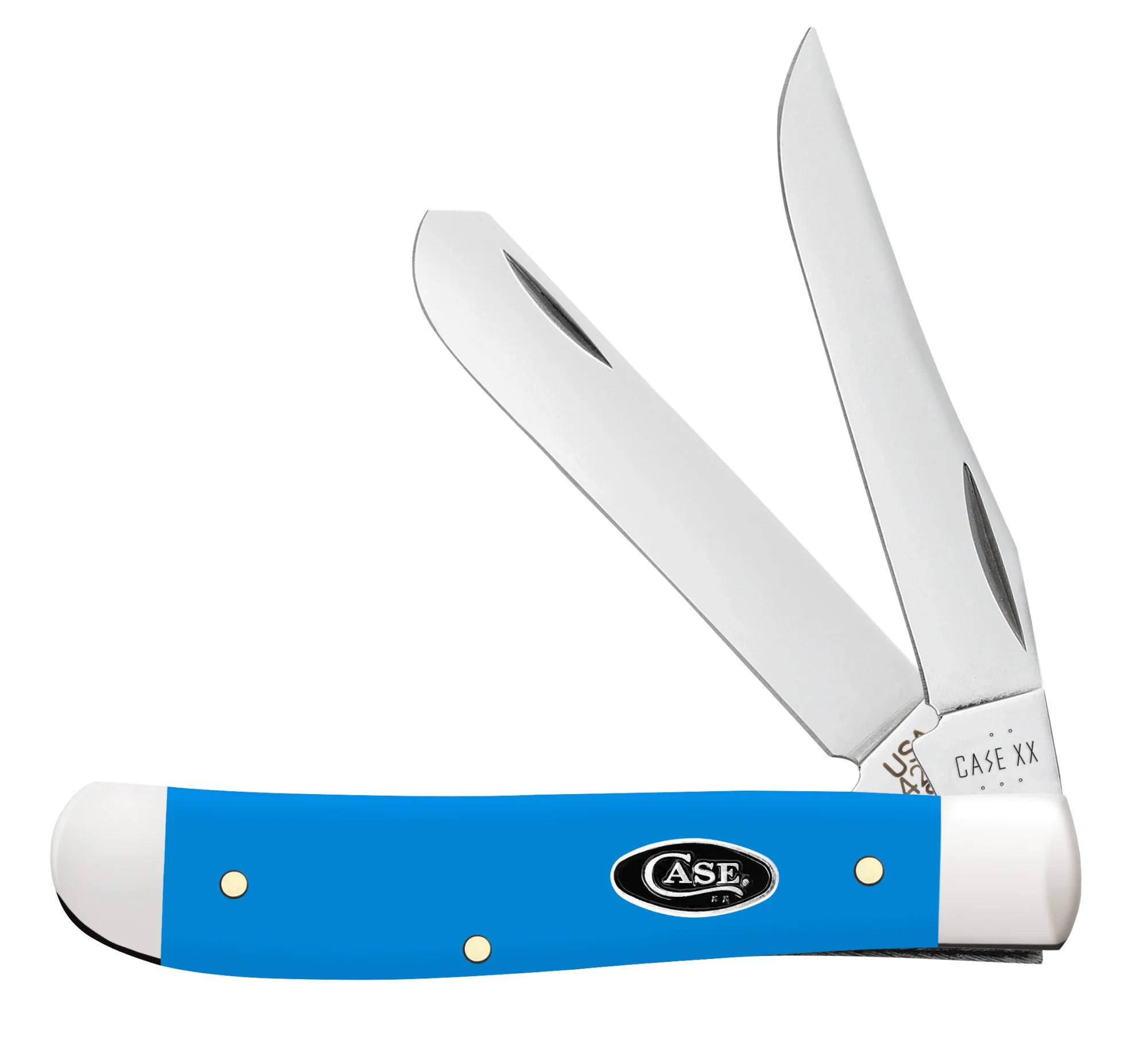 Smooth Light Blue Synthetic Mini Trapper (68901)