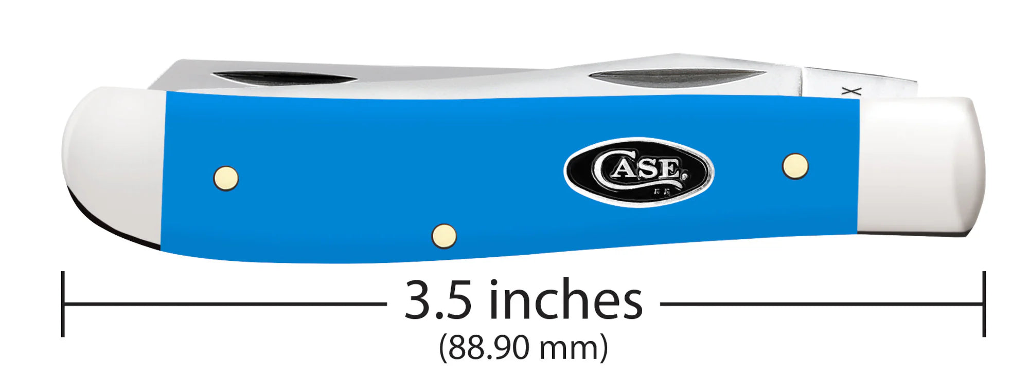 Smooth Light Blue Synthetic Mini Trapper (68901)