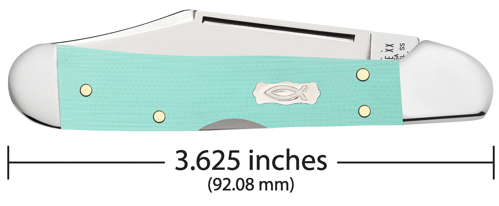 Smooth Seafoam Green G-10 Mini CopperLock® (18109)