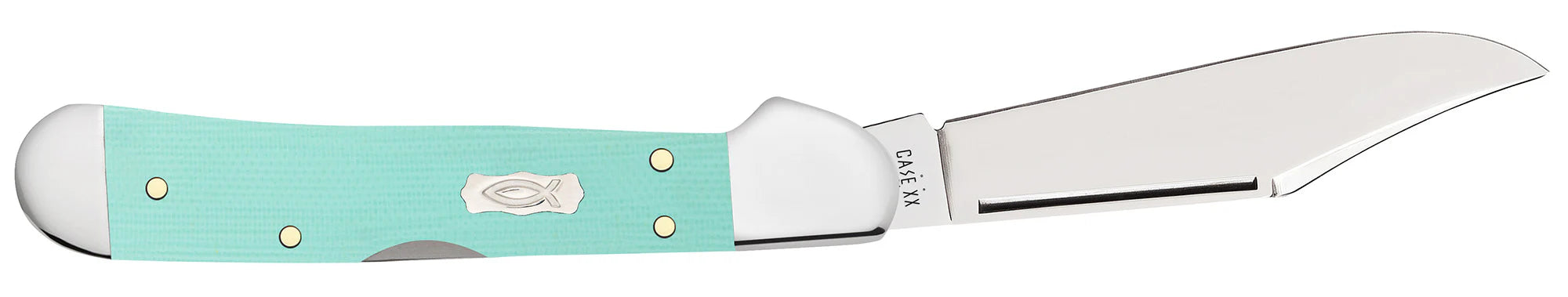 Smooth Seafoam Green G-10 Mini CopperLock® (18109)