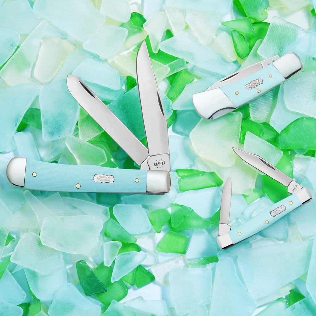 Smooth Seafoam Green G-10 Lockback (18106)