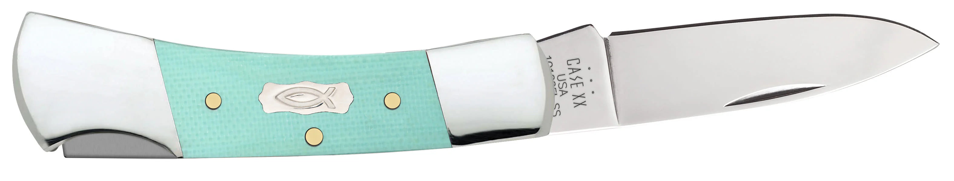 Smooth Seafoam Green G-10 Lockback (18106)