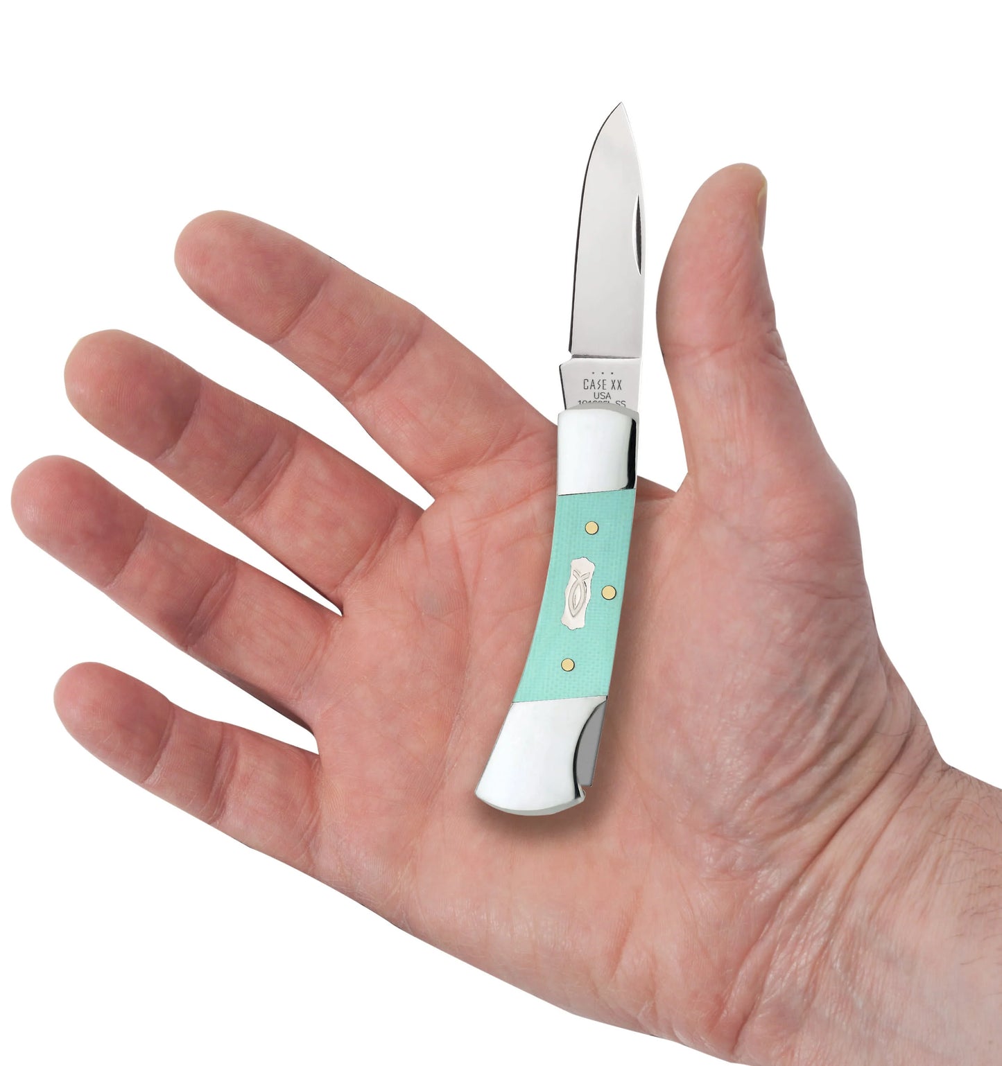 Smooth Seafoam Green G-10 Lockback (18106)