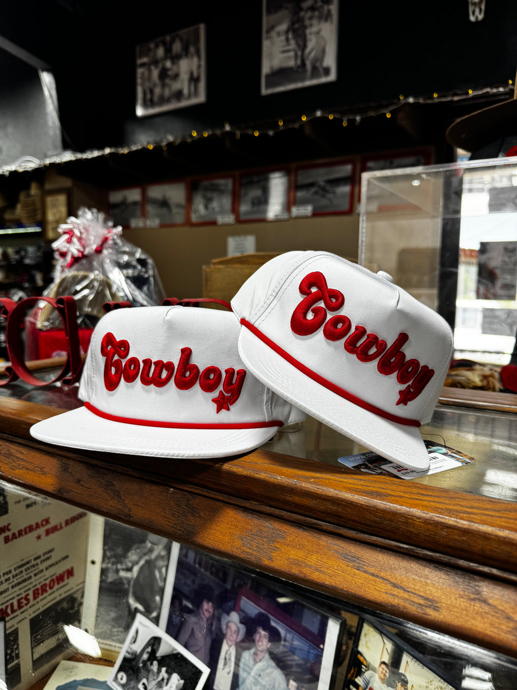 Cowboy Hat Red/ White