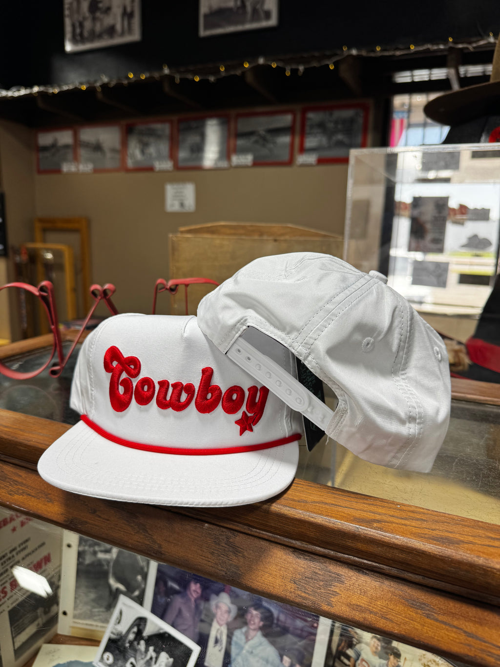Cowboy Hat Red/ White