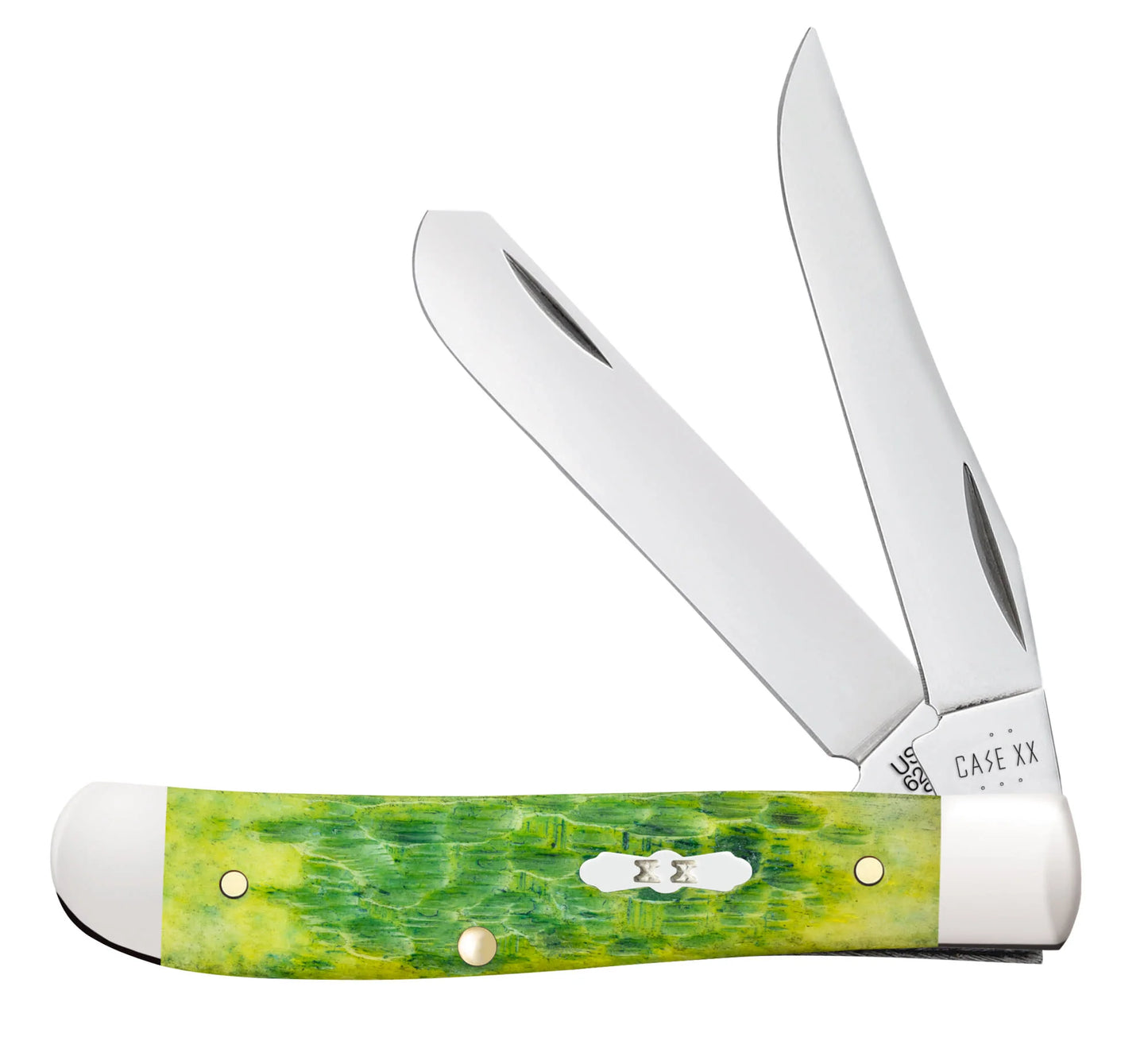 Green Apple Bone Peach Seed Jig Mini Trapper (27861)