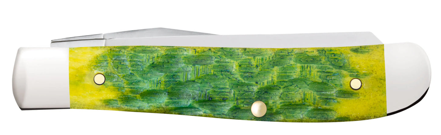 Green Apple Bone Peach Seed Jig Mini Trapper (27861)