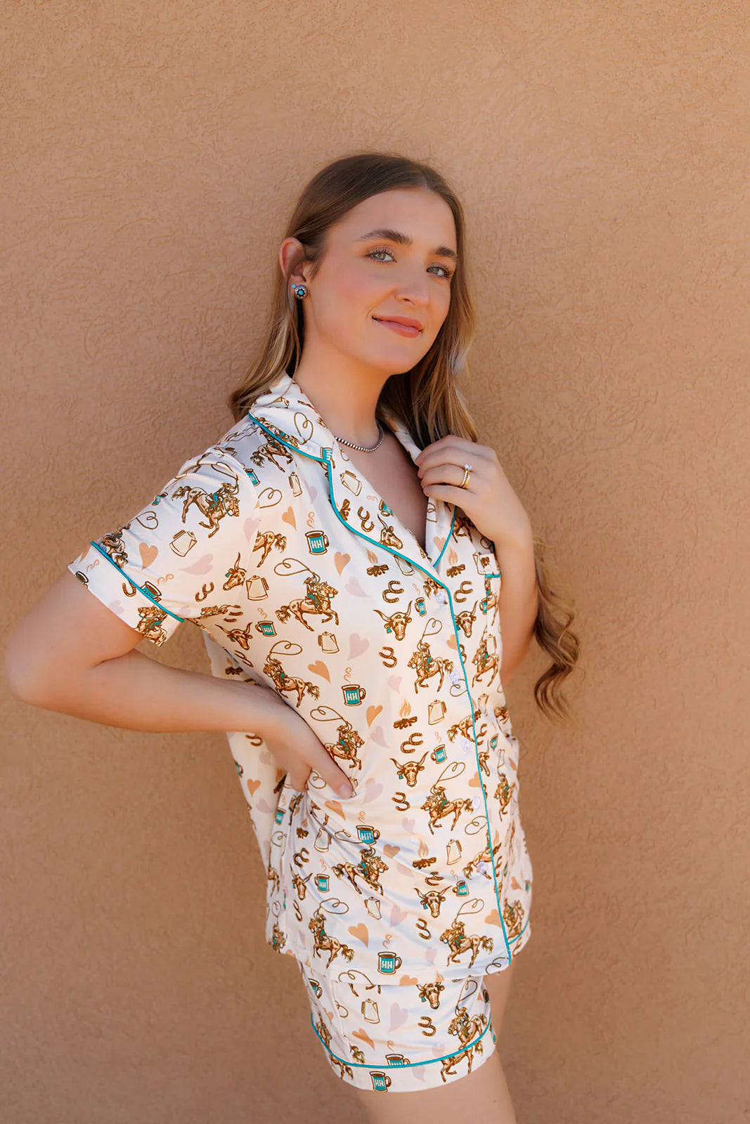 Cowgirl Pajamas in Coffee
