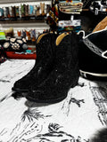 Black Sparkle Bootie